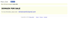 Tablet Screenshot of menudiet.com